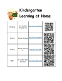 Distance Learning- Kindergarten at Home Learning Resources
