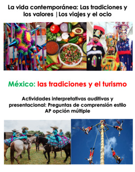 Preview of Patrimonio cultural: Las tradiciones de México Interpretive Listening Activities