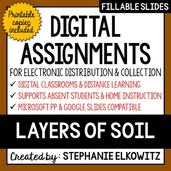 Preview of Layers of Soil Digital Activities | Distance Learning