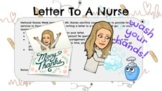 Distance Learning - Letter To A Nurse (National Nurses Wee