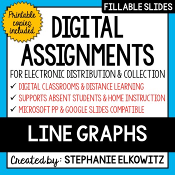 Preview of Line Graphs Digital Activities | Distance Learning