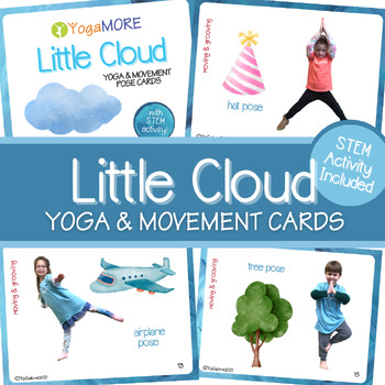 Preview of Eric Carle Little Cloud Yoga & Movement Pose Cards