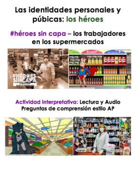 Preview of Distance Learning: Los héroes del supermercado coronavirus | Lectura y Audio