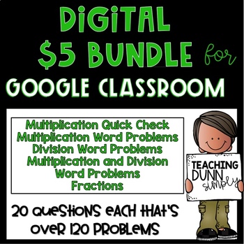 Preview of 3rd Grade MATH Bundle - Digital