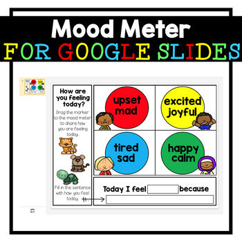 Preview of Distance Learning MOOD METER | RULER | Social Emotional 