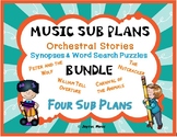 MUSIC SUB PLANS for ORCHESTRAL STORIES Synopses and Puzzles