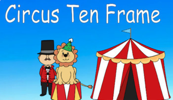 Preview of Distance Learning Math Circus Ten Frame (Google Slides)