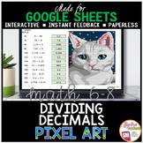 Google Sheets Digital Pixel Art Math Dividing Decimals
