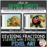 Google Sheets Digital Pixel Art Math Dividing Fractions