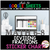 Google Sheets Math Dividing Fractions STICKER CHART