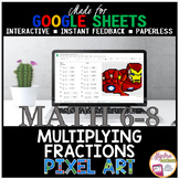 Google Sheets Digital Resource Pixel Art Math Multiplying 