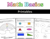 Math Worksheets for 3K, Pre-K, Preschool and Kindergarten