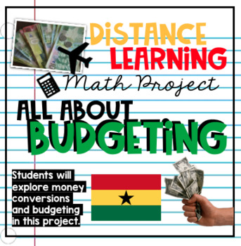 Preview of Interactive Distance Learning Math Project - Budgeting