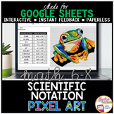 Google Sheets Digital Pixel Art Math Scientific Notation