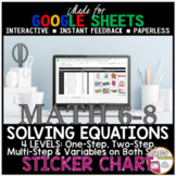 Google Sheets Digital Resource Math Solving Equations STIC