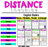 Distance Learning: Mean, Median, Mode, and Range
