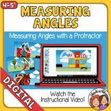 Measuring Angles with a Protractor (Angles Around Town) Go