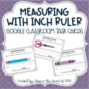 Preview of Distance Learning - Measuring with Inch Ruler