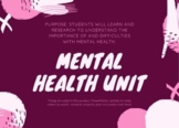 Distance Learning: Mental Health Unit