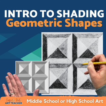 Preview of Middle School or High School Art Lesson Beginner Shading Worksheets
