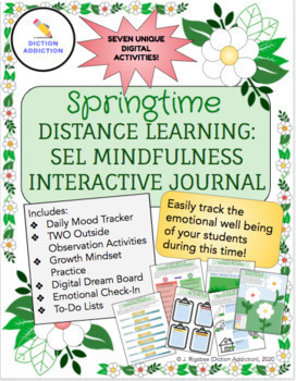 Preview of Distance Learning: Mindfulness (SEL) Interactive Journal