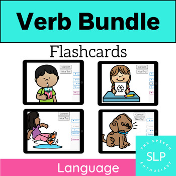 Preview of Verb Tense FLASHCARDS BUNDLE: Boom Learning