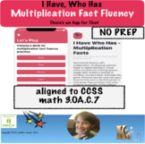 Distance Learning Multiplication Fact Fluency I Have Who H