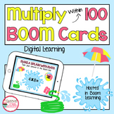 Digital Multiply Within 100 | Multiply within 100 Boom Cards