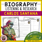 CARLOS SANTANA Music Listening Activities and Biography Re
