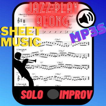 Preview of Distance Learning Music HS Jazz Band #2 | Backing Tracks 16251