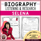 SELENA Music Listening Activities and Biography Research W