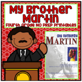 Distance Learning My Brother Martin Fourth Grade NO PREP S