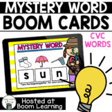 Distance Learning- Mystery CVC Short Vowel Word Boom Cards Deck