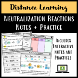 Distance Learning: Neutralization Reactions Interactive No