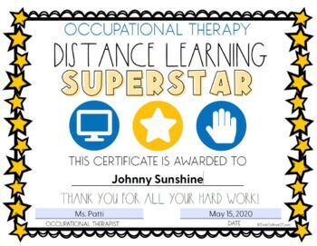 Preview of Distance Learning - OT Awards