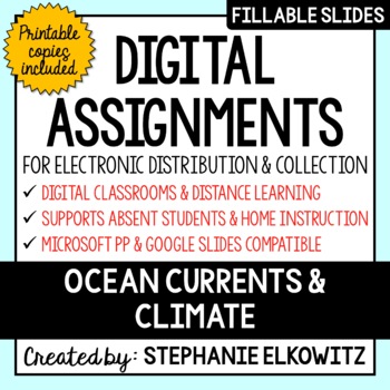 Preview of Ocean Currents and Climate Digital Activities | Distance Learning