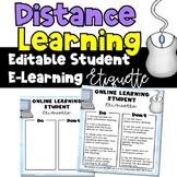 Distance Learning Online Etiquette EDITABLE