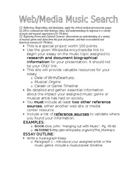 Preview of Distance Learning: Ontario Music Curriculum Gr 7/8