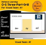 Distance Learning: Orton-Gillingham 3-Part-Drill: Vowels Team AY