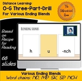Distance Learning: Orton-Gillingham 3-Part-Drill cards-Var