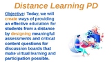 Distance Learning PD Slides – Remote Online Education and 