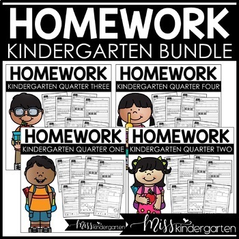 kindergarten homework packets