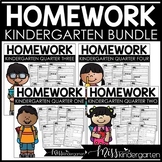 Kindergarten Homework Packets Easy to Prep