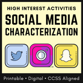 Distance Learning Packet for ELA: Social Media Character A