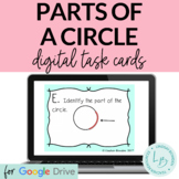 Parts of a Circle Digital Task Cards