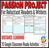 Distance Learning Passion Project for Reluctant Readers an
