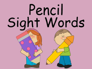 Preview of Distance Learning Pencil Sight Words (BOOM CARDS)
