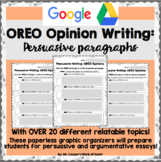 Distance Learning: Persuasive Paragraph Graphic Organizers