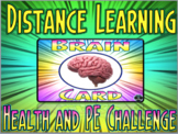 Distance Learning Pick a Card Health and PE Challenge Brain