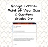 Distance Learning Point of View Quiz Google Classroom